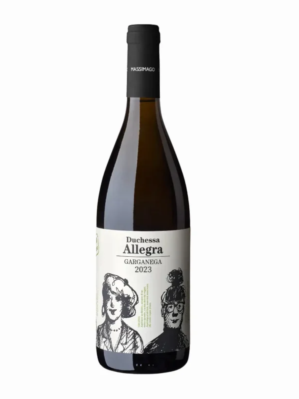 Duchessa Allegra, de heerlijke witte wijn van Massimago gemaakt van de Garganega druif