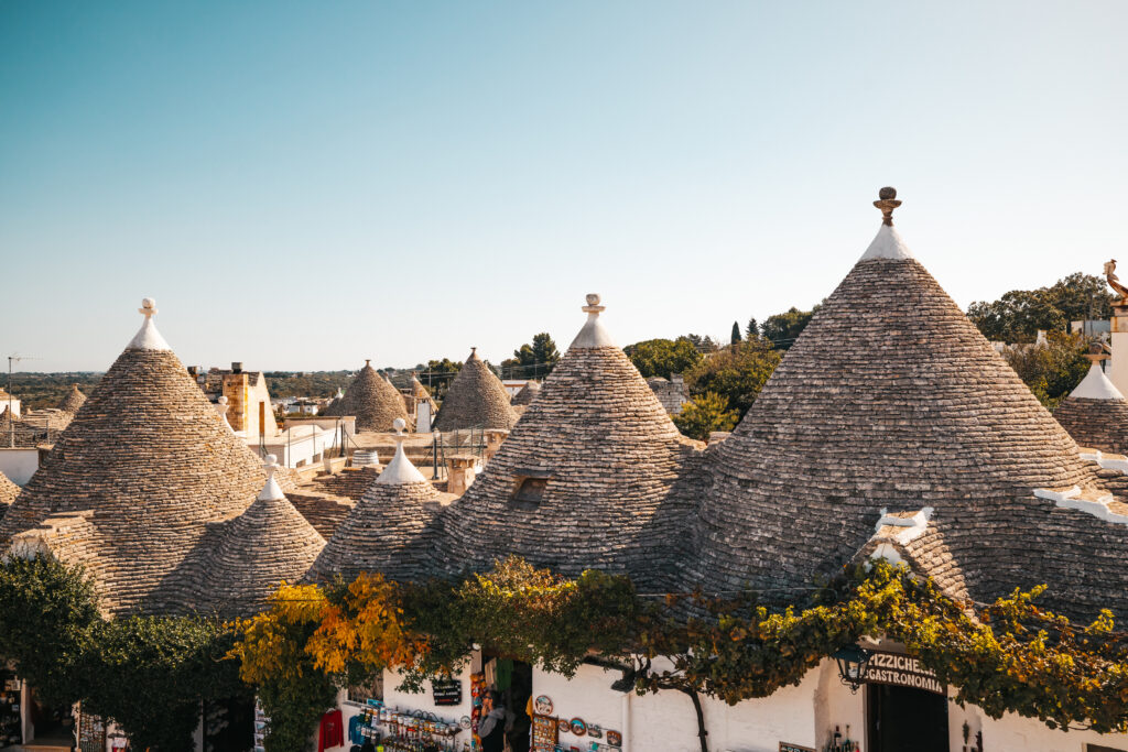 De Trulli, de traditionele huisjes uit de Puglia regio.