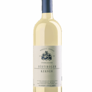 Kerner van Unterganzner, fris, fruitig en aromatisch wit uit Alto Adige. Denk aan lychee, citrus en bergen in een glas.